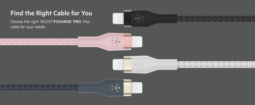 Belkin Кабель USB-A - Lightning витой, силиконовый, с ремешком на магните, 1м, черный CAA010BT1MBK фото