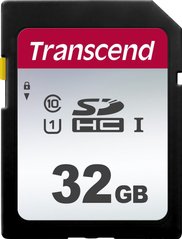 Карта памяти Transcend SD 32GB C10 UHS-I R100/W20MB/s TS32GSDC300S фото