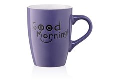 Чашка Ardesto Good Morning, 330 мл, фіолетова, кераміка AR3468V фото
