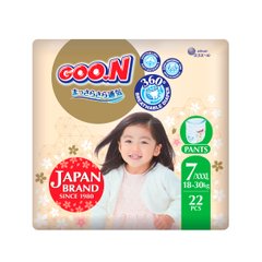 Трусики-подгузники GOO.N Premium Soft для детей 18-30 кг (размер 7(3XL), унисекс, 22 шт) F1010101-160 фото