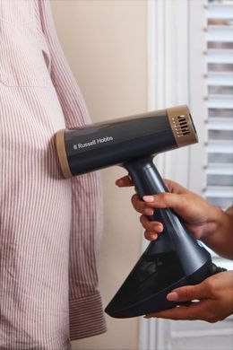 Russell Hobbs Russell Hobbs steamer Genie VacuSteam, 1800W, 200ml, steam boost -20g, vert. steaming, inox soleplate, blue 28550-56 фото