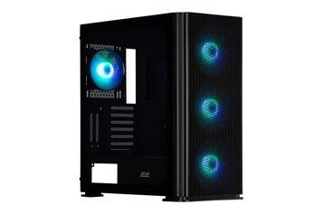 2E Gaming Корпус Vertex GI01B без БЖ 2xUSB3.0, 1xUSBType-C, 3x140мм ARGB, 1x120мм ARGB, VGA 380мм, LCS ready, контролер з пультом, TG Side Panel, EATX, чорний 2E-GI01B фото