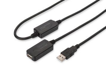 Digitus Подовжувачь USB 2.0 Active Cable, A/M-A/F, 20 m DA-73102 фото
