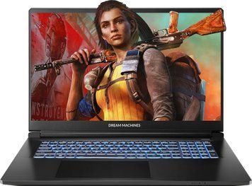 Dream Machines Ноутбук Dream Machines RT5060-17 17.3FHD IPS, AMD R7 H255, 32GB, F1TB, NVD5060-8, DOS, чорний RT5060-17UA28 фото
