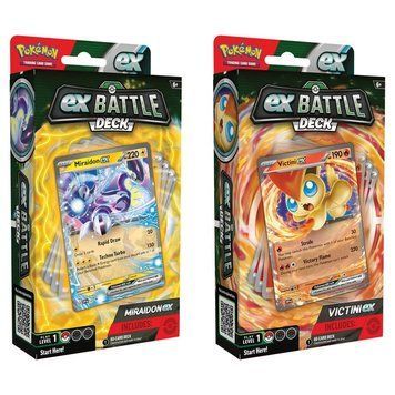 Pokemon TCG Коллекционная карточная игра Pokemon: Miraidon/Victini ex Battle Deck (1 случайно) 820650857546 фото