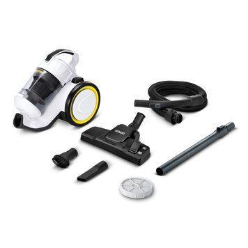 Karcher Пылесос контейнерный VC 3, 700Вт, конт пыль -0.9л, НЕРА 13, белый 1.198-051.0 фото