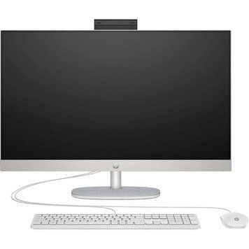 HP Комп'ютер персональний моноблок HP All-in-One 27" FHD IPS AG, Intel U7-155U, 16GB, F1TB, UMA, WiFi, кл+м, DOS, білий AE0Q1EA фото