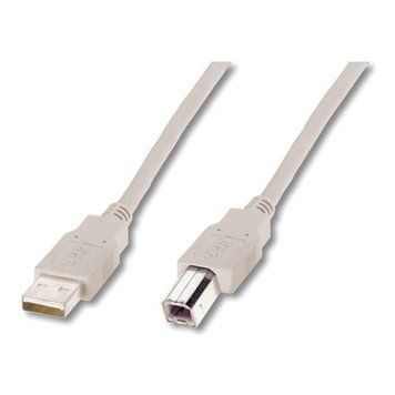 Digitus Кабель USB-A > USB-B синхронізації, 3м, бежевий AK-300102-030-E фото