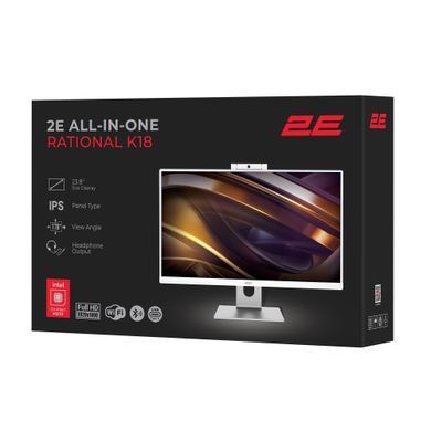 2E ПК Моноблок 2E Rational K18 23.8" FHD IPS Intel i5-12400, 16Gb, F480GB, UMA, H610, K18.610, 150W, FreeDos, белый 2E-K18.59 фото
