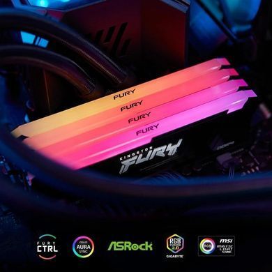 Kingston Пам'ять ПК DDR4 32GB 3200 FURY Beast RGB KF432C16BB2A/32 фото