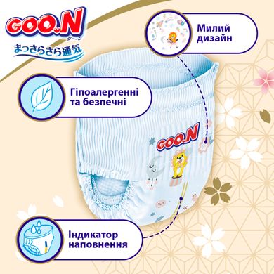Трусики-підгузки GOO.N Premium Soft для дітей 18-30 кг (розмір 7(3XL), унісекс, 22 шт) F1010101-160 фото