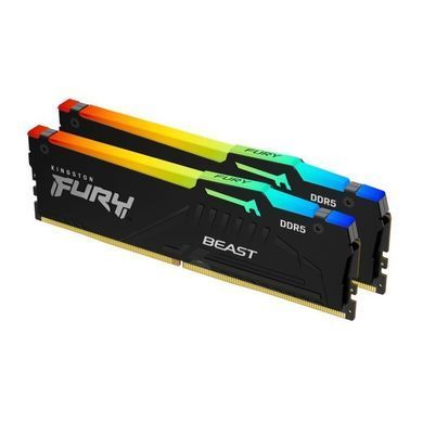 Kingston Пам'ять ПК DDR5 64GB KIT (32GBx2) 5600 FURY Beast KF556C36BBEAK2-64 фото