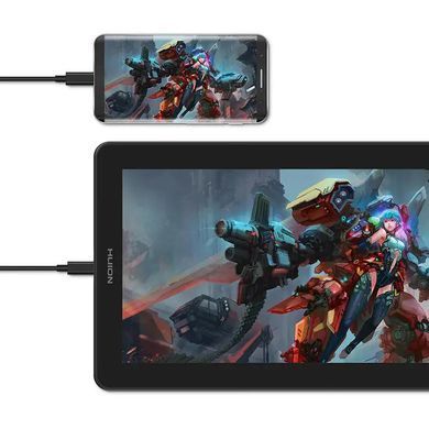 Huion Графічний монітор 13,3" Kamvas 13, USB-C, чорний GS1331 фото