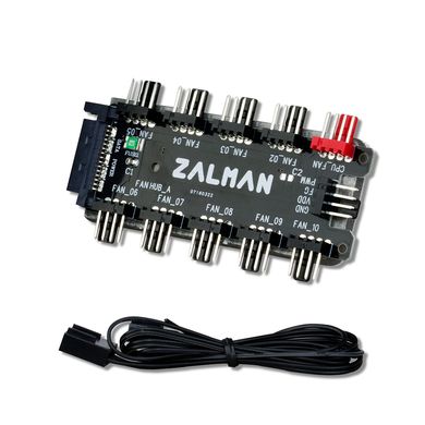 Контроллер Zalman PWM10 FH, 10 fans, 3/4 pin, SATA ZM-PWM10FH фото