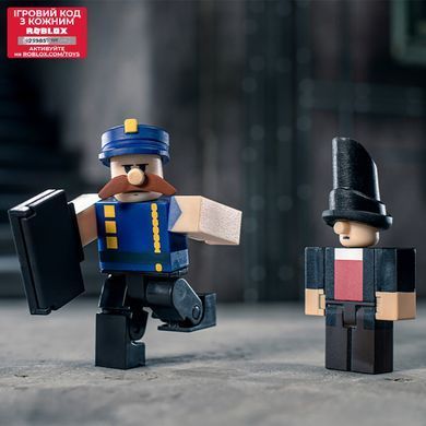 Roblox Игровая коллекционная фигурка Deluxe Mystery Pack Big Bank Robbery: Edguard & Boz S2 ROB0583 фото