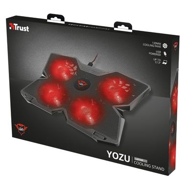 Підставка для ноутбука Trust GXT278 YOZU COOLING (17.3") RED LED Black 20817_TRUST фото