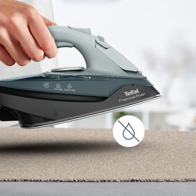 Tefal Tefal iron Freemove Power Cordless, 2600W, 250ml, steam boost -220g, constant steam - 40g, Anti-calc, ceramic soleplate, green FV6670E0 фото