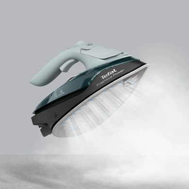 Tefal Tefal iron Freemove Power Cordless, 2600W, 250ml, steam boost -220g, constant steam - 40g, Anti-calc, ceramic soleplate, green FV6670E0 фото