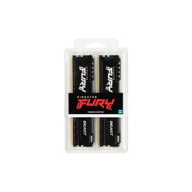 Kingston Память ПК DDR4 16GB KIT (8GBx2) 3200 FURY Beast Black KF432C16BBK2/16 фото