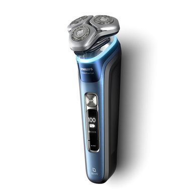 Philips Бритва електр. Series i9000 Prestige SkinIQ, бритв.головок-3, Li-Ion, сух.+волог., індикатор заряду, твердий чохол, синій XP9201/33 фото