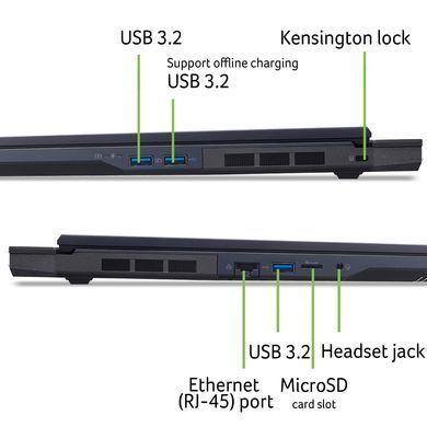 Acer Ноутбук Acer Predator Helios Neo 18 PHN18-72 18" WQXGA IPS, Intel U9-275HX, 32GB, F1TB, NVD5070-8, Lin, чорний NH.QVHEU.002 фото