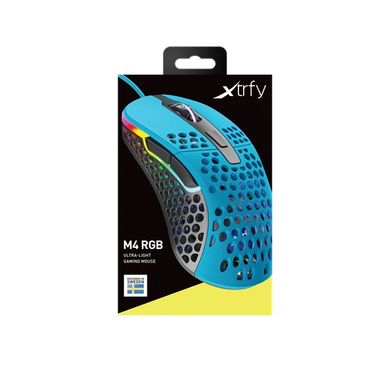 Мышь Xtrfy M4 RGB USB Miami Blue XG-M4-RGB-BLUE фото