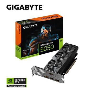 Gigabyte Відеокарта GeForce RTX 5050 8GB GDDR6 OC Low Profile GV-N5050OC-8GL фото