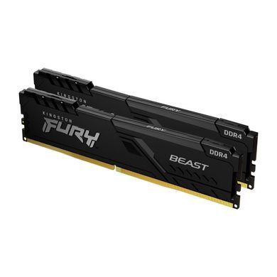 Kingston Память ПК DDR4 16GB KIT (8GBx2) 3200 FURY Beast Black KF432C16BBK2/16 фото