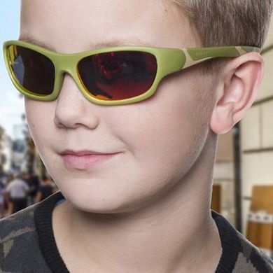 Детские солнцезащитные очки Koolsun цвета хаки серии Sport (Размер: 3+) KS-SPOLBR003 фото