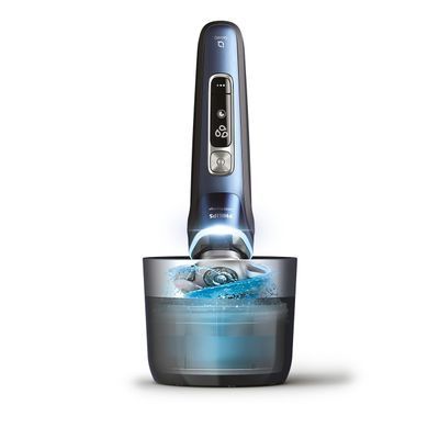 Philips Бритва електр. Series i9000 Prestige SkinIQ, бритв.головок-3, Li-Ion, сух.+волог., індикатор заряду, твердий чохол, синій XP9201/33 фото