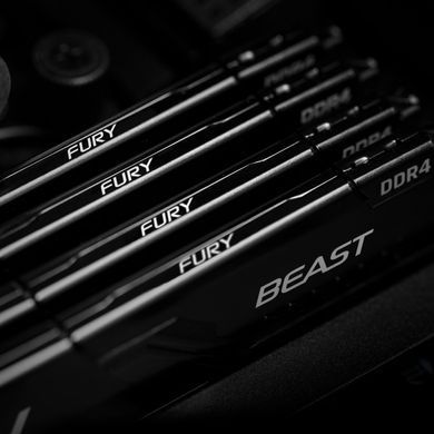 Kingston Память ПК DDR4 16GB KIT (8GBx2) 3200 FURY Beast Black KF432C16BBK2/16 фото