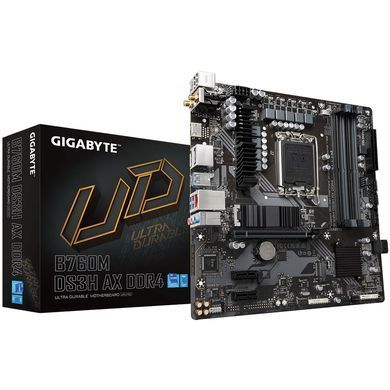 Gigabyte Материнская плата B760M DS3H AX DDR4 s1700 B760 4xDDR4 M.2 HDMI DP mATX B760M_DS3H_AX_DDR4 фото