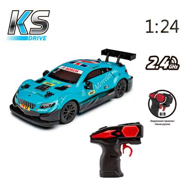 Автомобіль KS DRIVE на р/к - MERCEDES AMG C63 DTM (1:24, 2.4Ghz, блакитний) 124RMBL фото