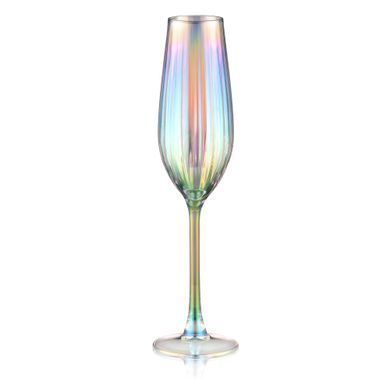 ARDESTO Champagne glasses set Black Mars 250ml, 2pcs, glass, transparent AR2625EL фото