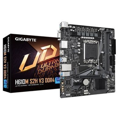 Gigabyte Материнская плата H610M S2H V3 DDR4 s1700 H610 2xDDR4 HDMI DP D-Sub mATX H610M_S2H_V3_DDR4 фото