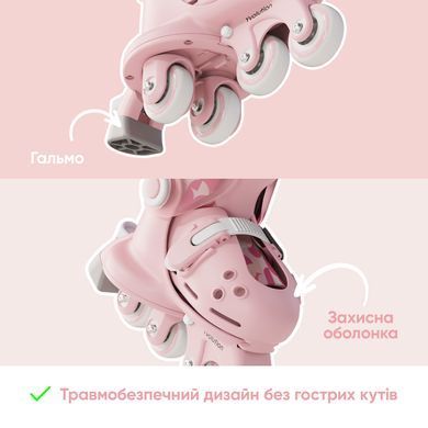 YVolution Роликовые коньки Twista Розовые YR25P4 фото