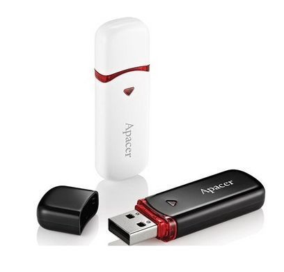 Apacer Накопичувач 64GB USB 2.0 Type-A AH333 White AP64GAH333W-1 фото
