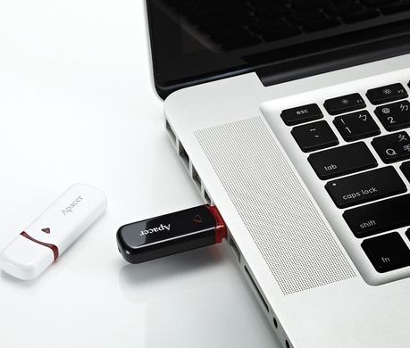 Apacer Накопичувач 64GB USB 2.0 Type-A AH333 White AP64GAH333W-1 фото