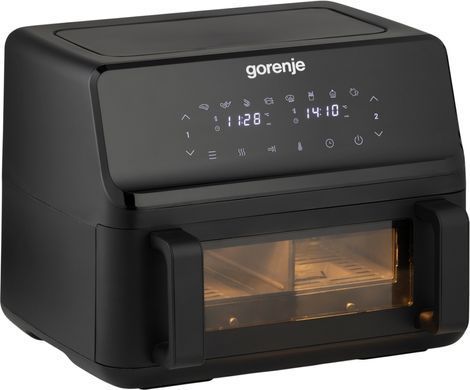 Gorenje air fryer 2700W, bowl-9L, touch control, 8 auto programs, plastic, black AF2700BP фото