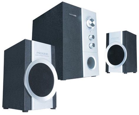 Microlab Акустическая система M-590 2.1, 14W, mini-jack,черный M-590 фото