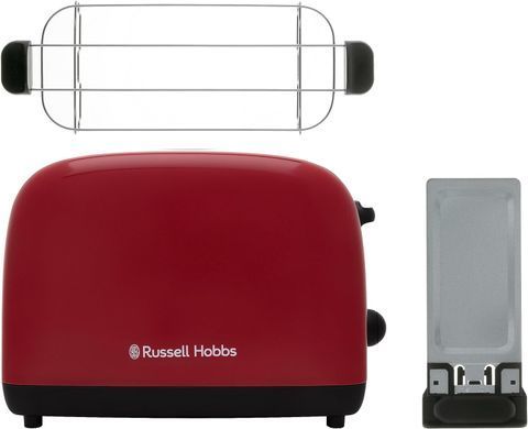 Russell Hobbs Тостер Colours Plus, 1600Вт, нержав., підігрів,разморозка, червоний