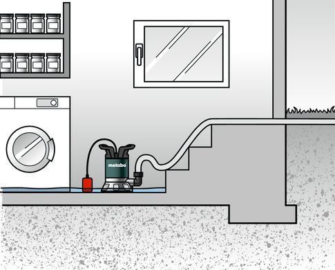 Metabo Насос погружний для чистої води TP 7500 SI, 300Вт, 7500л/г 0250750013 фото