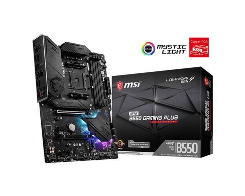 MSI Материнcкая плата MPG B550 GAMING PLUS sAM4 B550 4xDDR4 HDMI DP ATX 911-7C56-075 фото