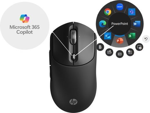 HP Миша HP 700 Rechargeable, WL/BT, чорний AZ7B0AA фото