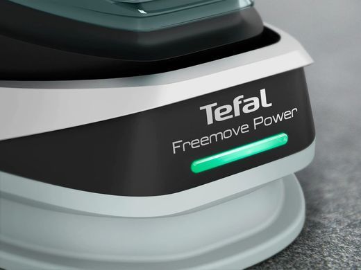 Tefal Tefal iron Freemove Power Cordless, 2600W, 250ml, steam boost -220g, constant steam - 40g, Anti-calc, ceramic soleplate, green FV6670E0 фото