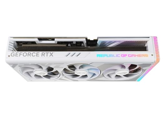 ASUS Відеокарта GeForce RTX 4090 24GB GDDR6X STRIX OC GAMING білий ROG-STRIX-RTX4090-O24G-WHITE 90YV0ID2-M0NA00 фото