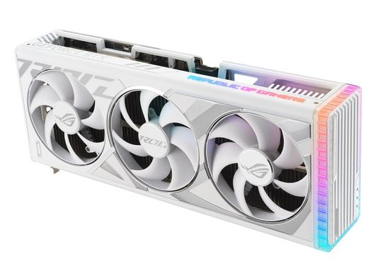 ASUS Відеокарта GeForce RTX 4090 24GB GDDR6X STRIX OC GAMING білий ROG-STRIX-RTX4090-O24G-WHITE 90YV0ID2-M0NA00 фото