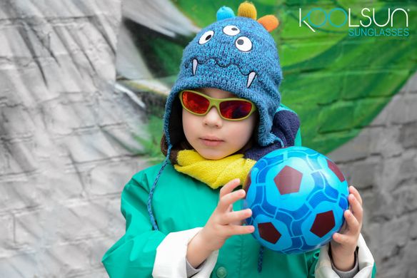 Дитячі сонцезахисні окуляри Koolsun кольору хакі серії Sport (Розмір: 3+) KS-SPOLBR003 фото