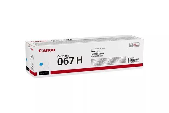 Картридж Canon 067H MF651Cw/MF655Cdw/MF657Cdw/LBP631Cw/LBP633Cdw Cyan (2350 стор.) 5105C002 фото