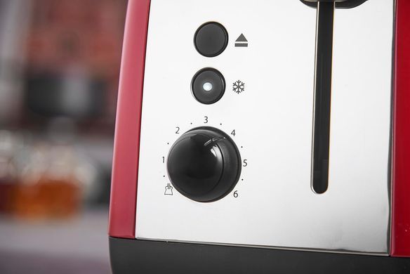 Russell Hobbs Тостер Colours Plus, 1600Вт, нержав., підігрів,разморозка, червоний
